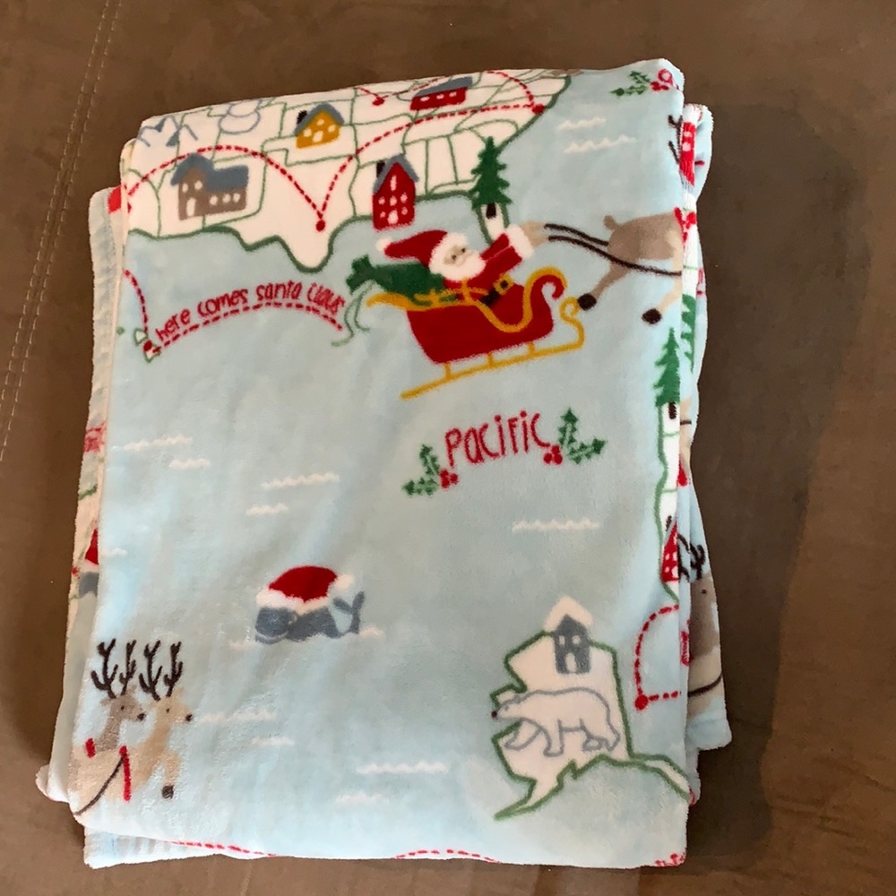 Large throw Christmas blanket